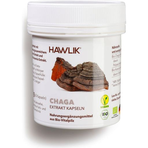 Hawlik Bio Chaga ekstrakt - kapsule - 60 kap.