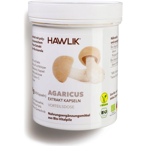 Agaricus Extrakt Kapseln, Bio - 240 Kapseln