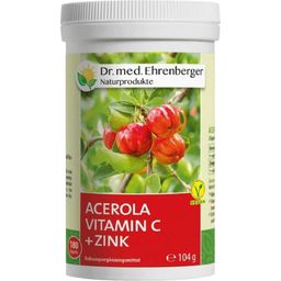 Dr. med. Ehrenberger Organic & Natural Products Acerola Vitamin C + Zinc - 180 Capsules