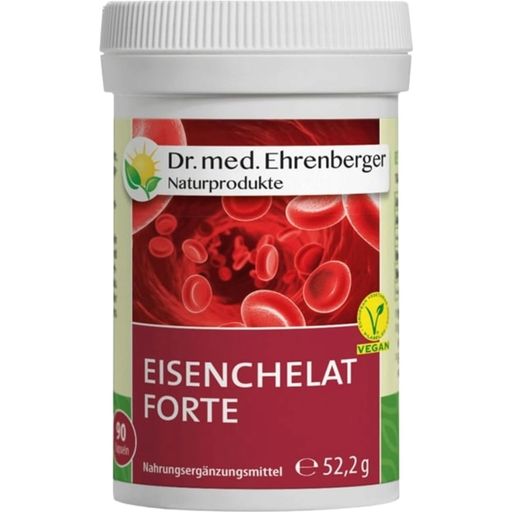 Dr. med. Ehrenberger Organic & Natural Products Iron Chelate Forte - 90 Capsules