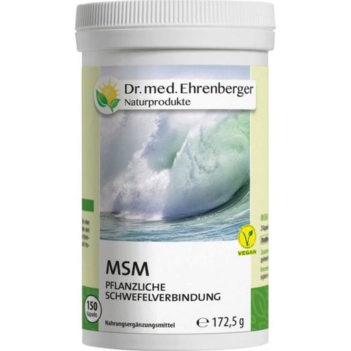 Dr. med. Ehrenberger Organic & Natural Products MSM Capsules - 150 Capsules
