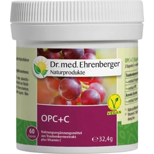 Dr. med. Ehrenberger Organic & Natural Products OPC + C Capsules - 60 Capsules
