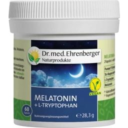 Dr. med. Ehrenberger Bio- & Naturprodukte Melatonina + L-tryptofan - 60 Kapsułki