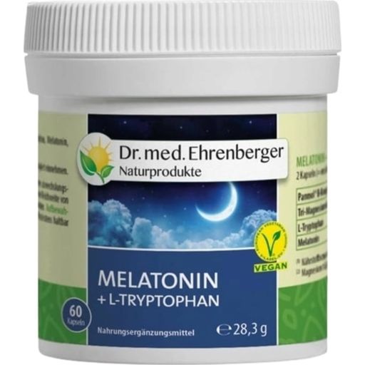 Dr. med. Ehrenberger Melatonina + L-Triptofano - 60 capsule