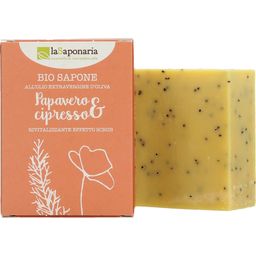 La Saponaria Poppy Seed & Cypress Soap - 100 g