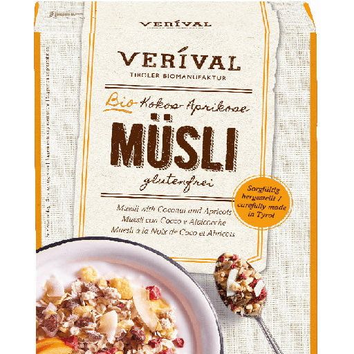 Verival Organic Muesli with Coconut & Apricots