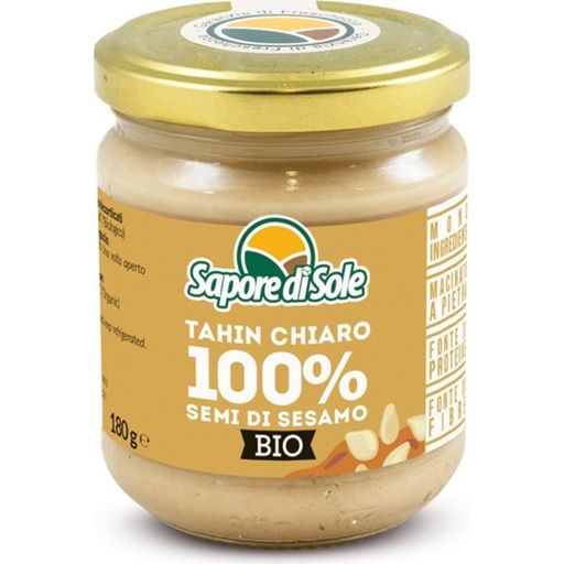 Sapore di Sole Bio 100% Szezámkrém - világos Tahini - 180 g