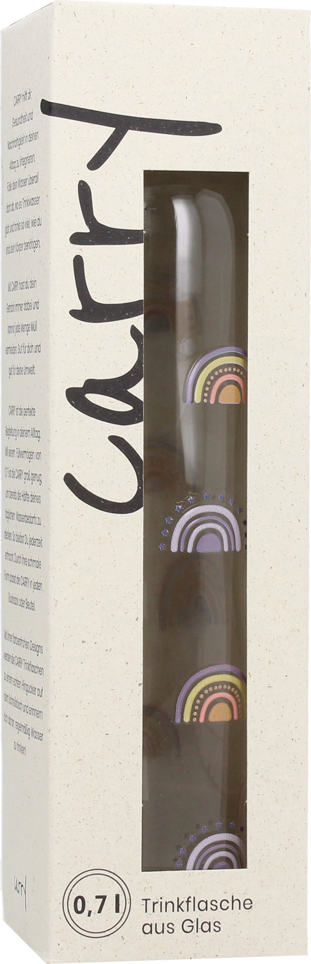Carry Bottle Bouteille - BOHO RAINBOW, 0,7 l - 1 pcs