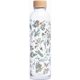 Carry Bottle Glasflasche - FLOWER RAIN, 0,7 l