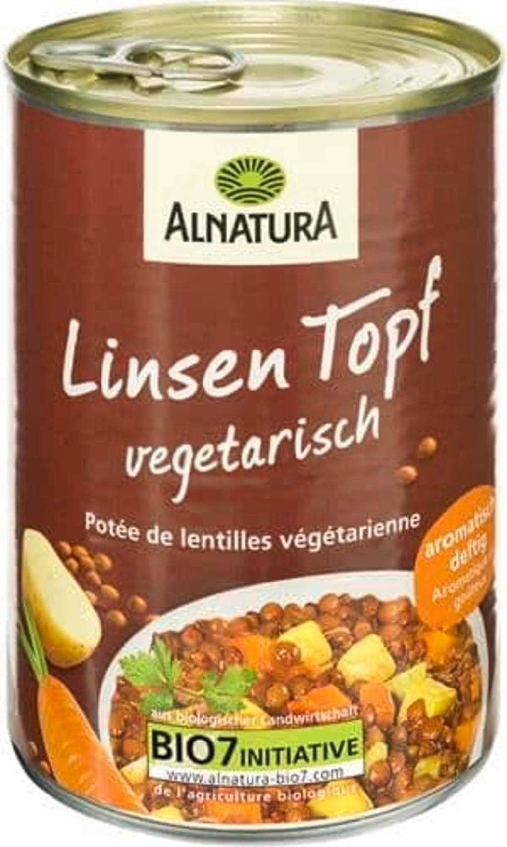 Alnatura Potée de Lentilles Végétarienne Bio - 400 g