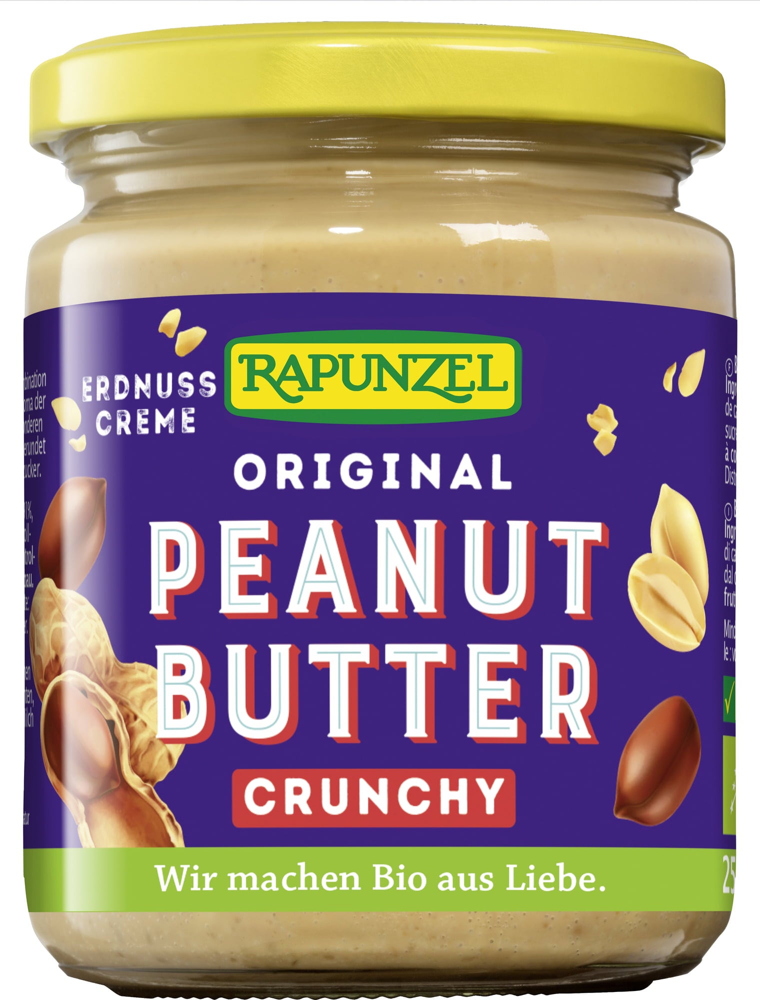 Beurre de Cacahuète Bio - Crunchy, 250 g