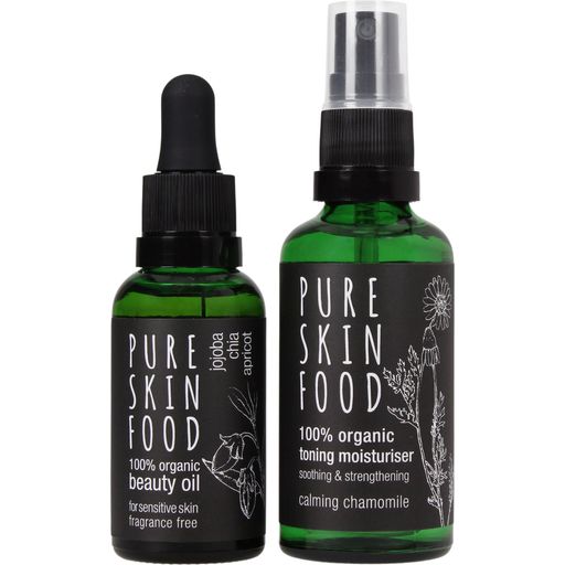 Pure Skin Food Organic Skincare Set for Sensitive Skin - 1 kit