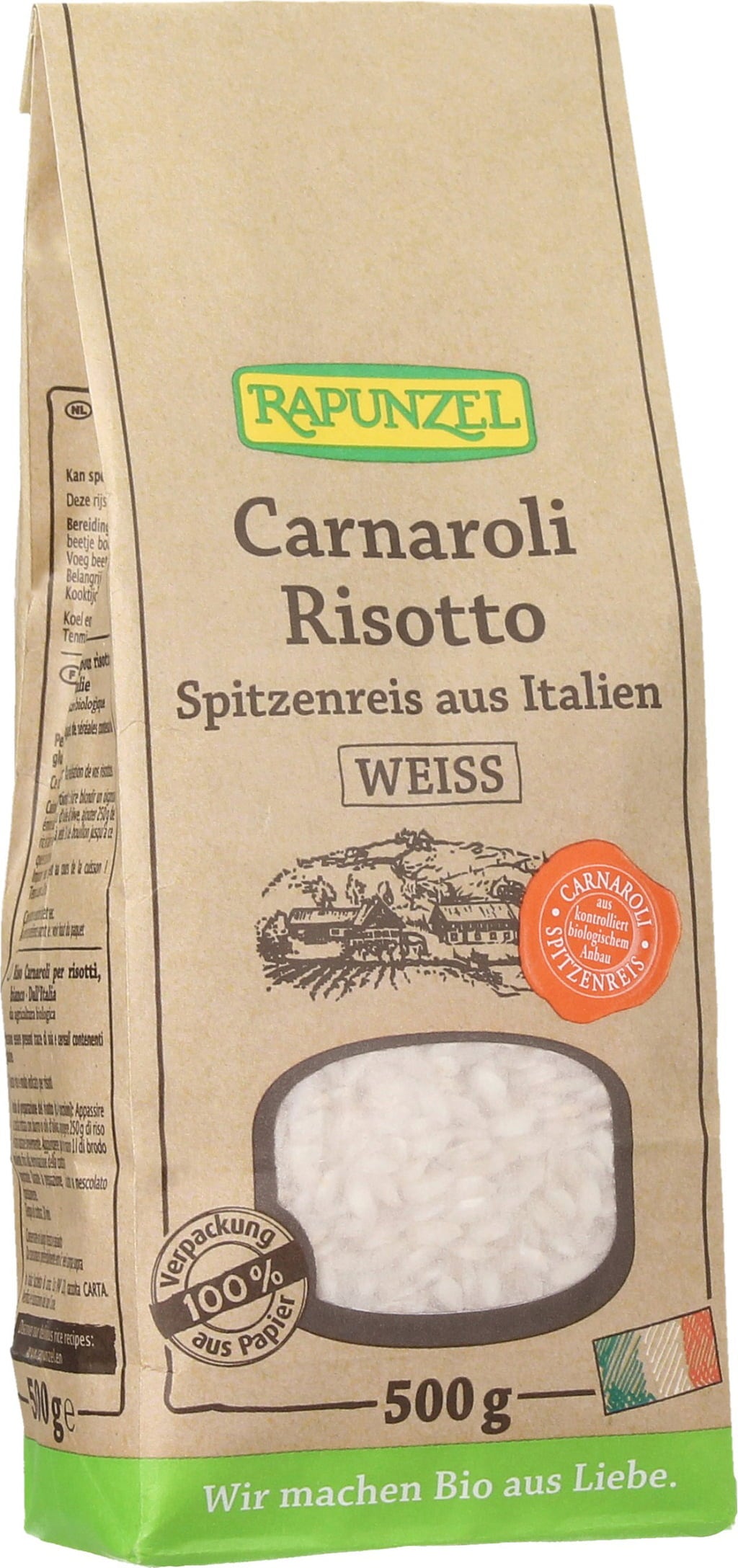 Rapunzel Bio Carnaroli Risotto Spitzenreis weiß