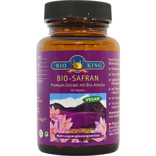 BioKing Organic Saffron Capsules - 60 Capsules