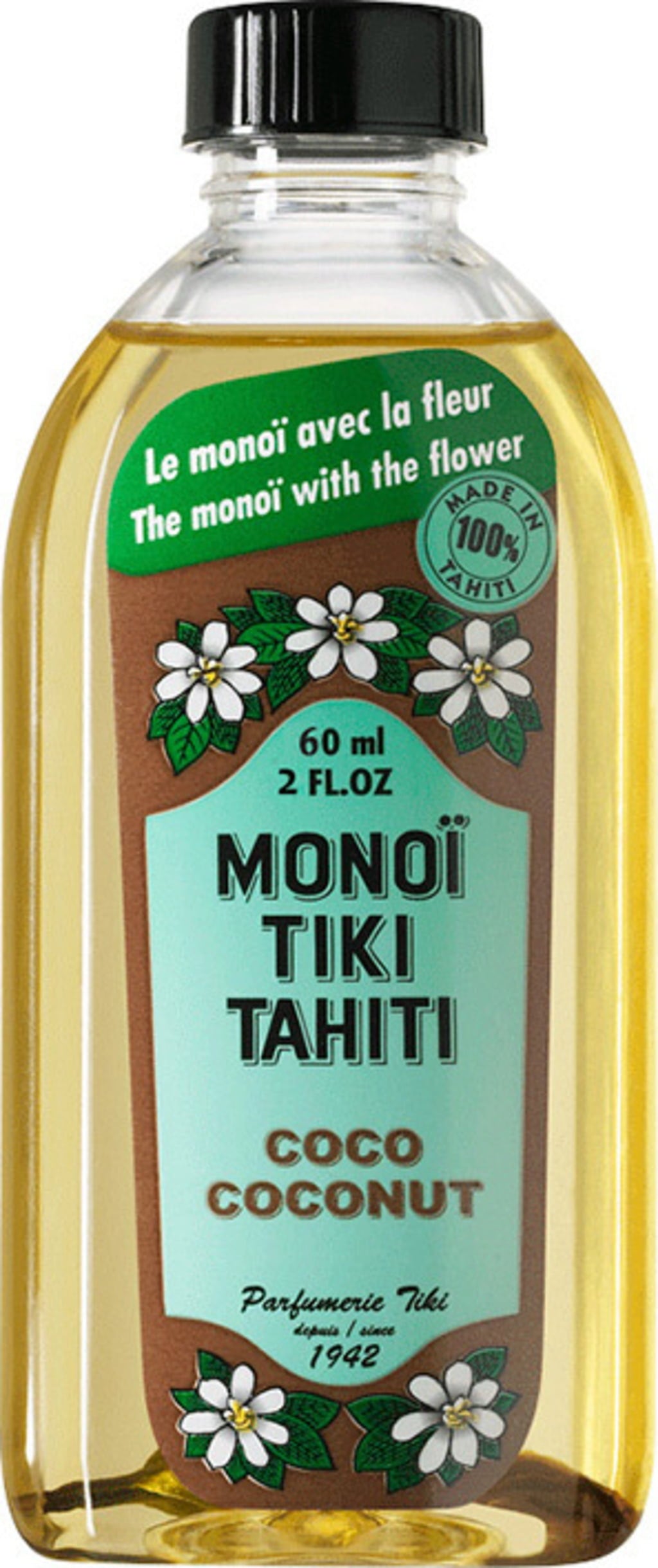 Monoï Tiki Tahiti Coconut Oil, Coconut  (120 ml)