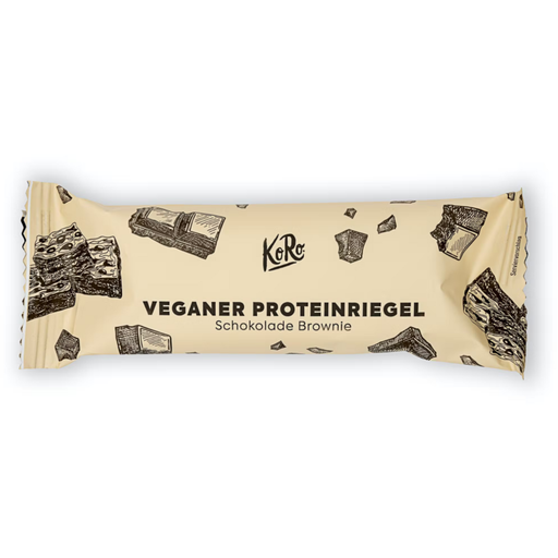 KoRo Vegán fehérjeszelet - Csokoládé brownie - 55 g