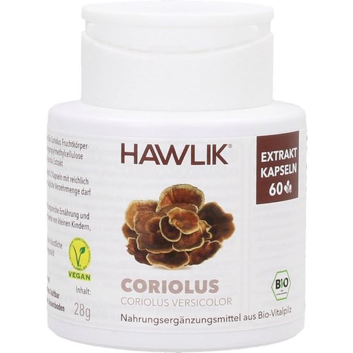 Hawlik Extrait de Coriolus en Gélules, Bio - 60 gélules