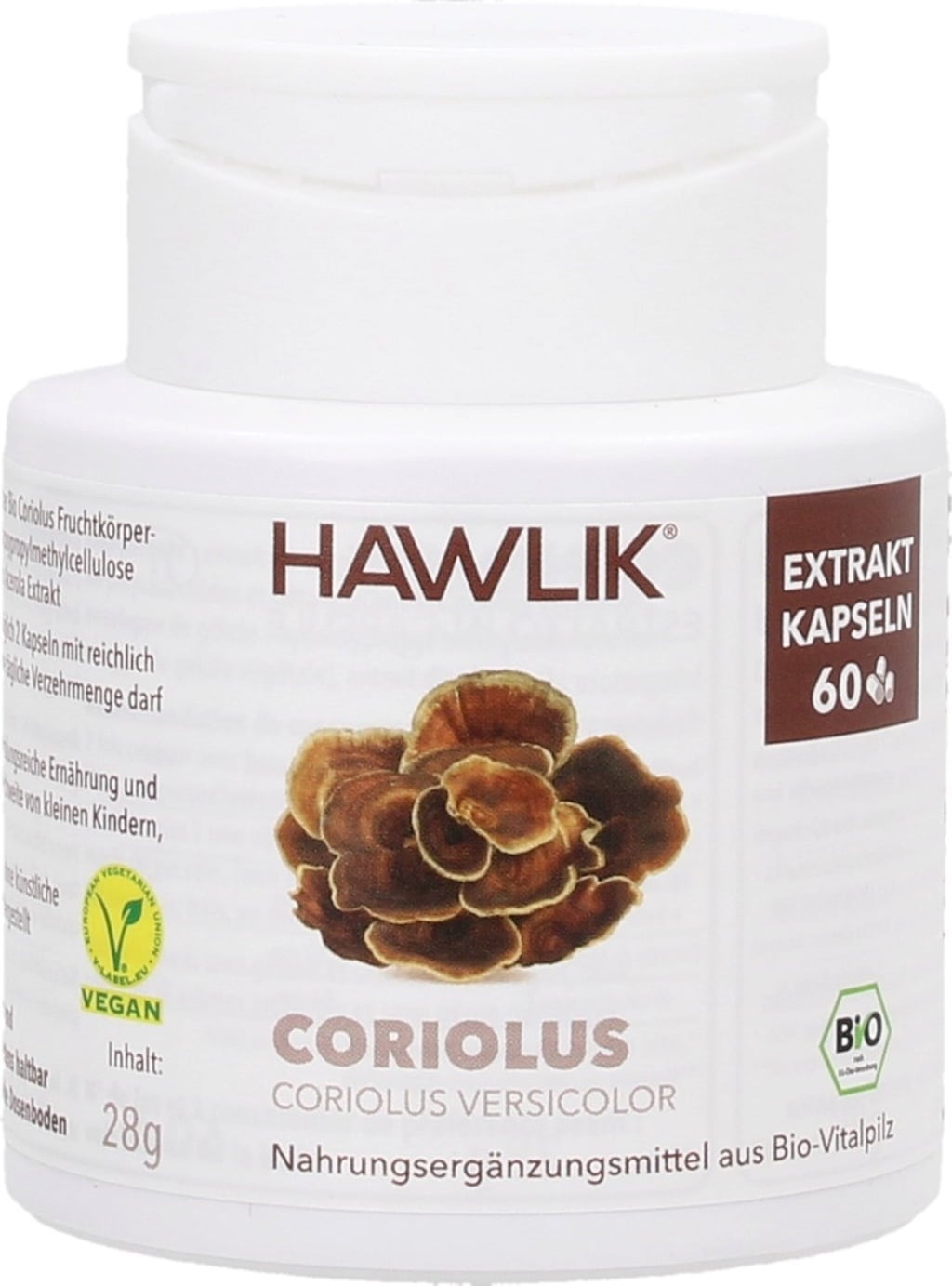 Coriolus Extract Capsules, Organic - 60 Capsules