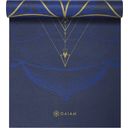 Tappetino da Yoga Reversibile Premium SOLE & LUNA  - sfumature di blu con un fantasia dorata