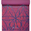 GAIAM Постелка за йога Premium RADIANCE - червено и розово със синя шарка