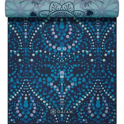Tapis de Yoga Réversible Premium MYSTIC SKY - nuances de bleu avec motif