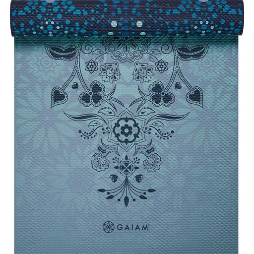 GAIAM MYSTIC SKY Yogamatte Premium zum Wenden - Blautöne mit Muster