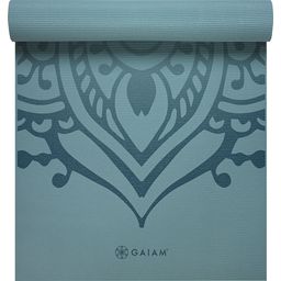 GAIAM Tapis de Yoga Premium NIGARA - bleu avec motif 