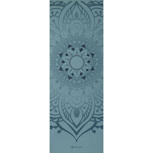 GAIAM NIAGARA Premium Yoga Mat - Blue with Pattern