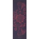 Esterilla de yoga premium AUBERGINE SWIRL - Morado oscuro con dibujo en rosa