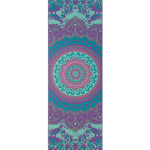 GAIAM MOROCCAN GARDEN Yoga Mat - Purple with Turquoise Pattern