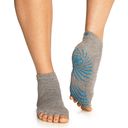 GAIAM Toeless Yoga Socks, Grey - Grey