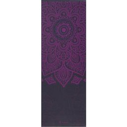 GAIAM SUNDIAL Premium Layered Yoga Mat, Plum - Anthracite with Lilac Pattern
