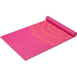 GAIAM HELL MARRAKESCH Yogamatte Premium - Pink mit orangem Muster