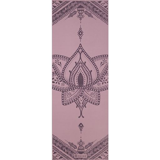 Tapis da Yoga Réversible Premium PAIX INTÉRIEURE - Rose/violet avec motif/fleur de lotus