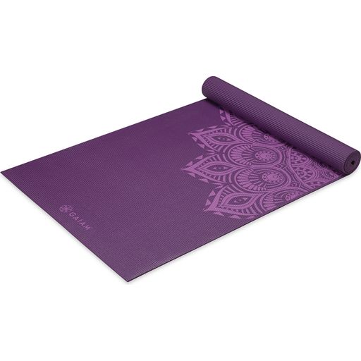 GAIAM MANDALA Premium Yoga Mat - Purple with Mandala