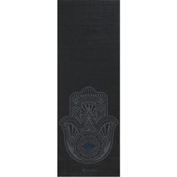 GAIAM Esterilla de yoga clásica HAMSA GRIS - Negro con mano de Fátima