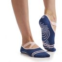 GAIAM GRIPPY Yoga Socks - Ballet Style, Blue - Blue