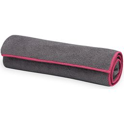 GAIAM Kleines Handtuch für die Yogamatte - Grau & Rosa