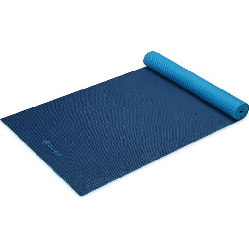 MARINEBLAU/BLAU Yogamatte Premium zum Wenden - Marineblau/Blau