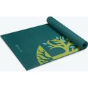GAIAM ROOT TO RISE Classic Yoga Mat - Green-Blue with Tree Pattern