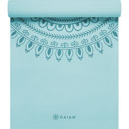GAIAM MARRAKESCH Yogamatte Premium - Hellblau mit Medaillon Muster