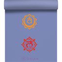 GAIAM CHAKRA Classic Yoga Mat, Blue - Blue with Chakra pattern