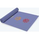 GAIAM CHAKRA Classic Yoga Mat, Blue - Blue with Chakra pattern