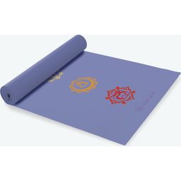 GAIAM Esterilla de yoga clásica CHAKRA, azul - Azul con motivo de chakras