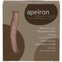 Apeiron Сапун с растителни масла Нийм & глина - 100 g