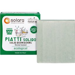 Solara Jabón Sólido para Lavar Platos - Menta - Forma cúbica