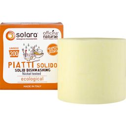 Solara Solid Dish Soap - Orange - cylinder shape