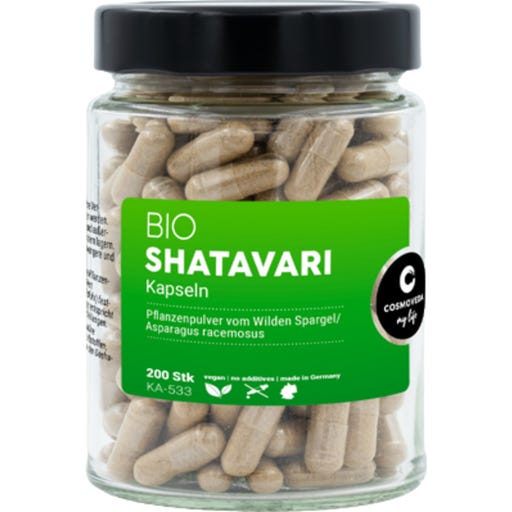 Cosmoveda Shatavari Kapseln - Bio - 200 Kapseln