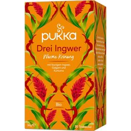 Pukka Three Ginger Organic Herbal Tea - 20 Pcs