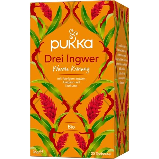 Pukka Three Ginger Organic Herbal Tea - 20 Pcs